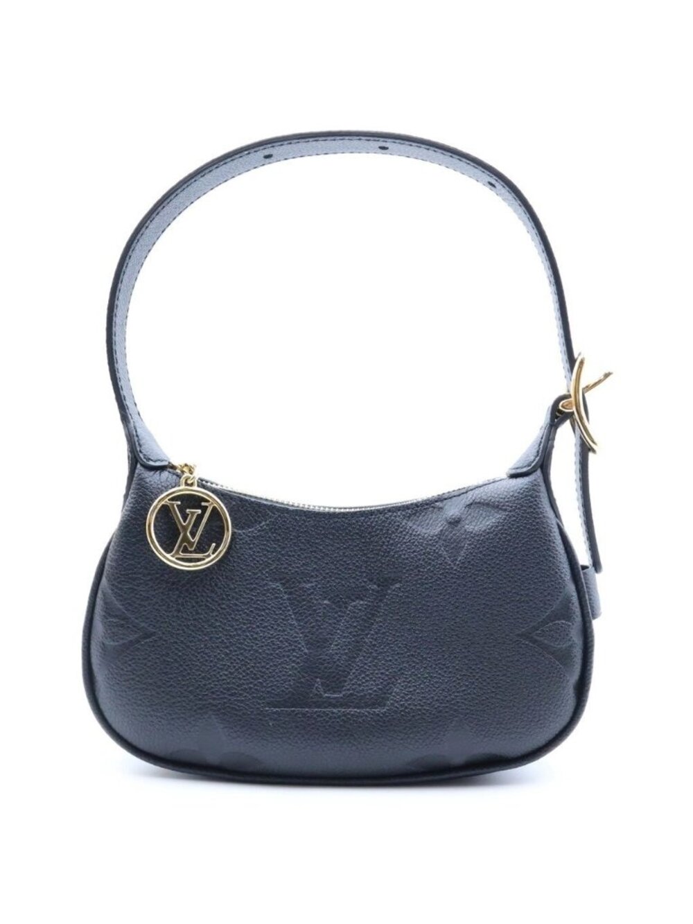 Louis Vuitton Mini Moon Handbag Monogram Empreinte Leather Black